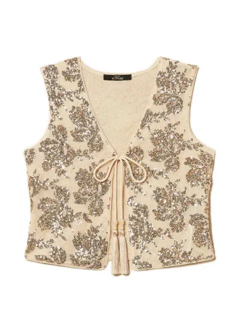 TWINSET sequin-embellished gilet