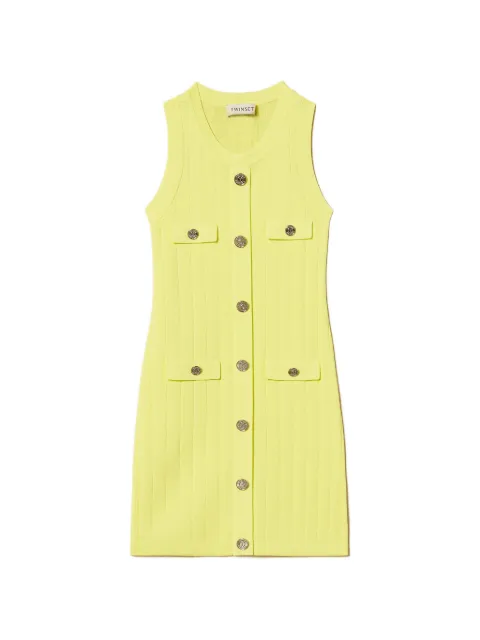 TWINSET Kids vestido tejido con botones