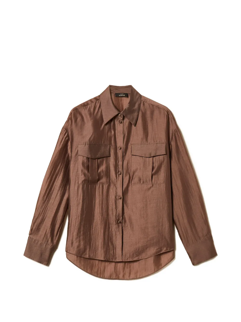 TWINSET Camicia con taschini - Marrone