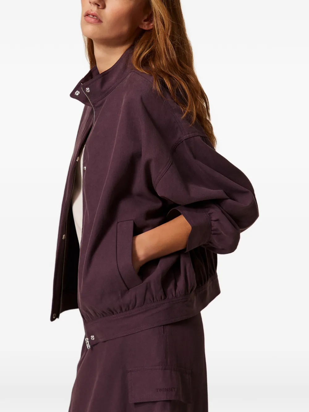  Twinset Zip-up Jacket - Purple 