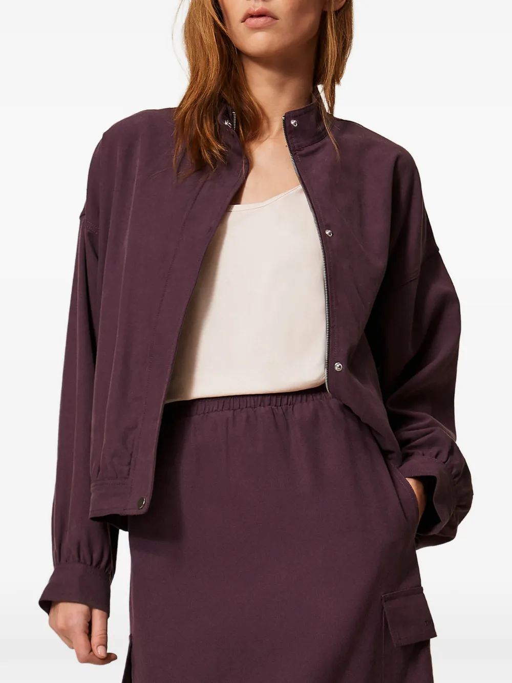  Twinset Zip-up Jacket - Purple 