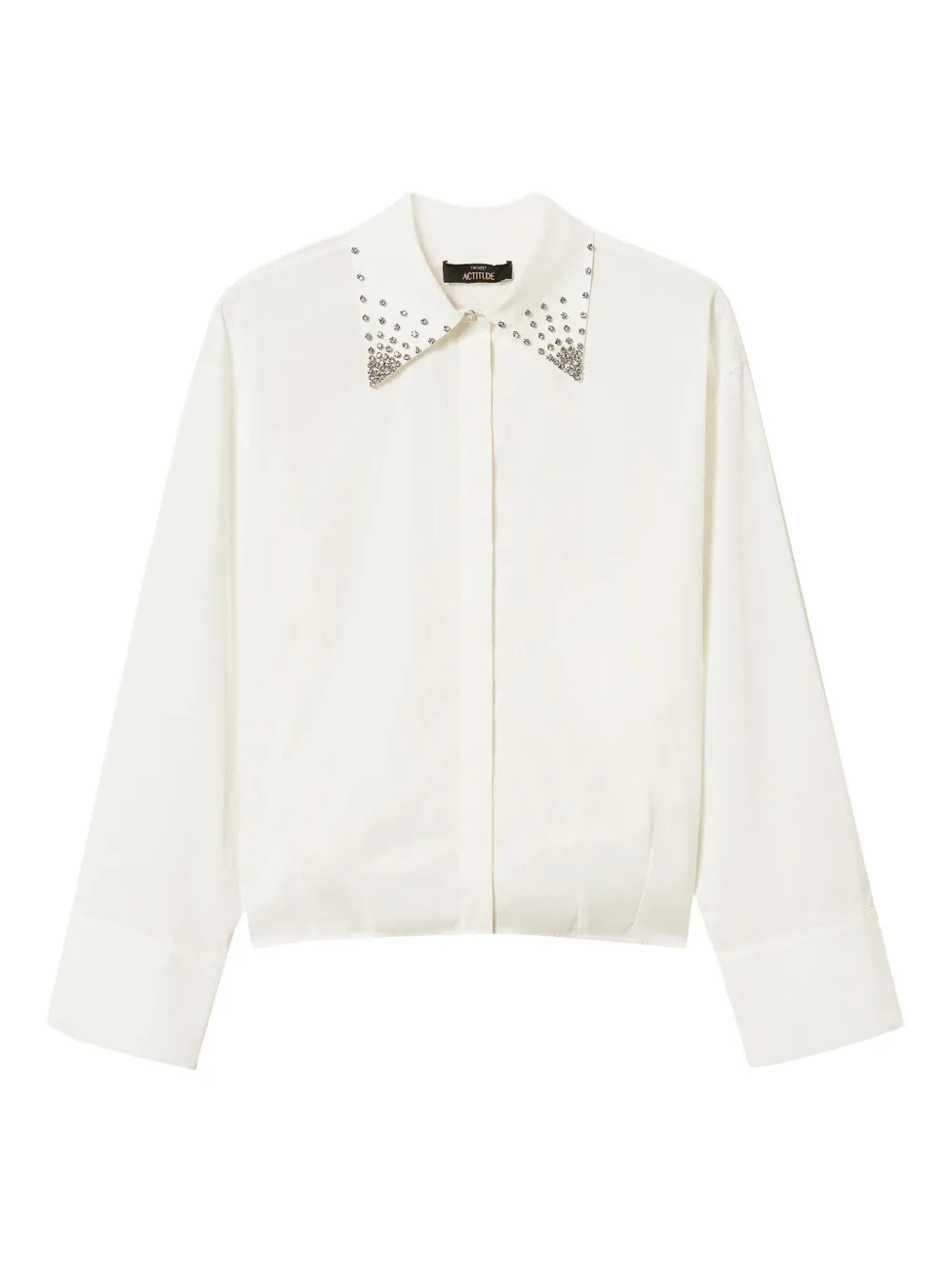 TWINSET Camicia con colletto alla francese - Bianco