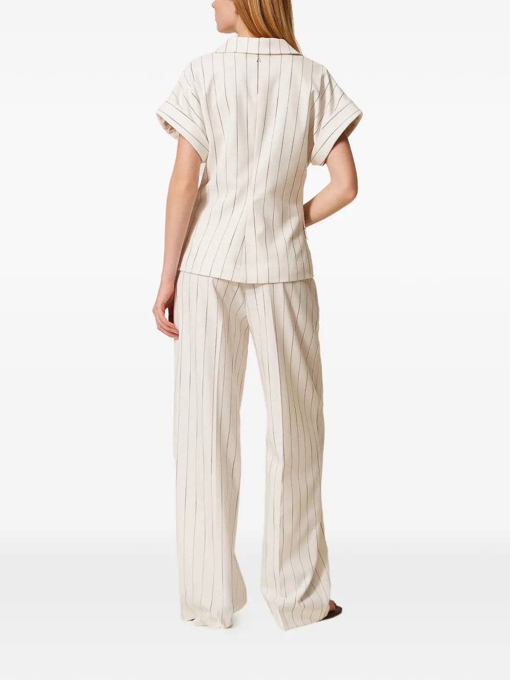 TWINSET Broek met krijtstreep Wit