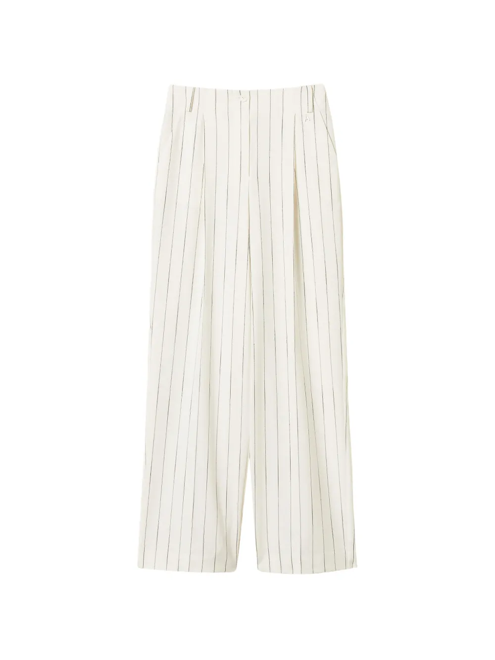 TWINSET Pantaloni a palazzo gessati - Bianco