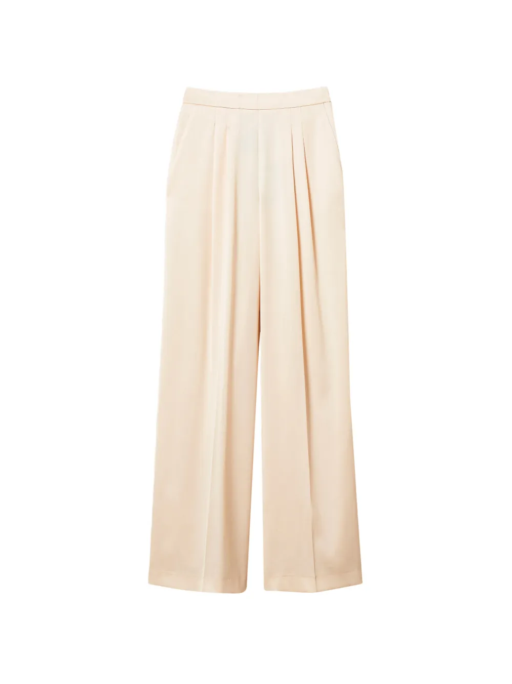 TWINSET wide-leg satin trousers - Toni neutri