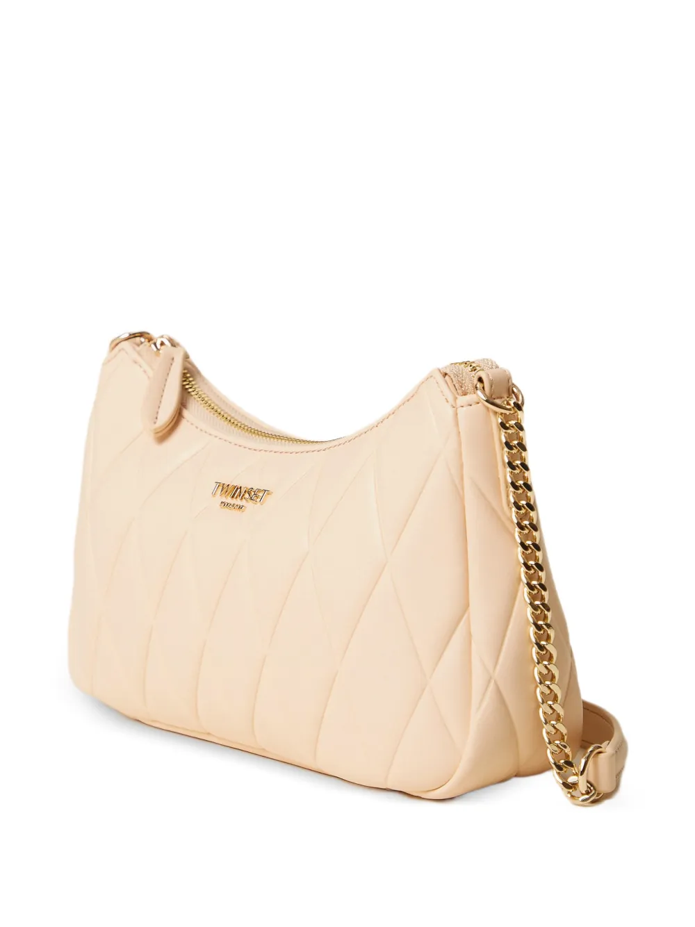 TWINSET Schoudertas met logo Beige