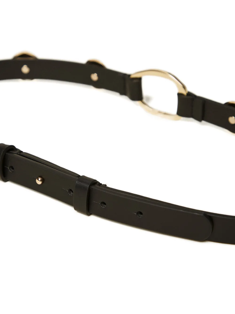 TWINSET Riem met ringen en studs Zwart