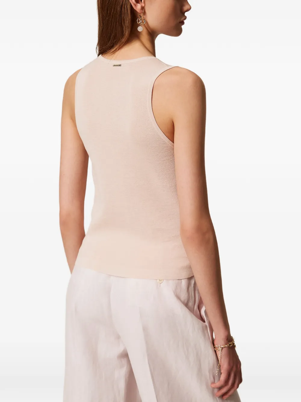 TWINSET Top met pailletten Roze
