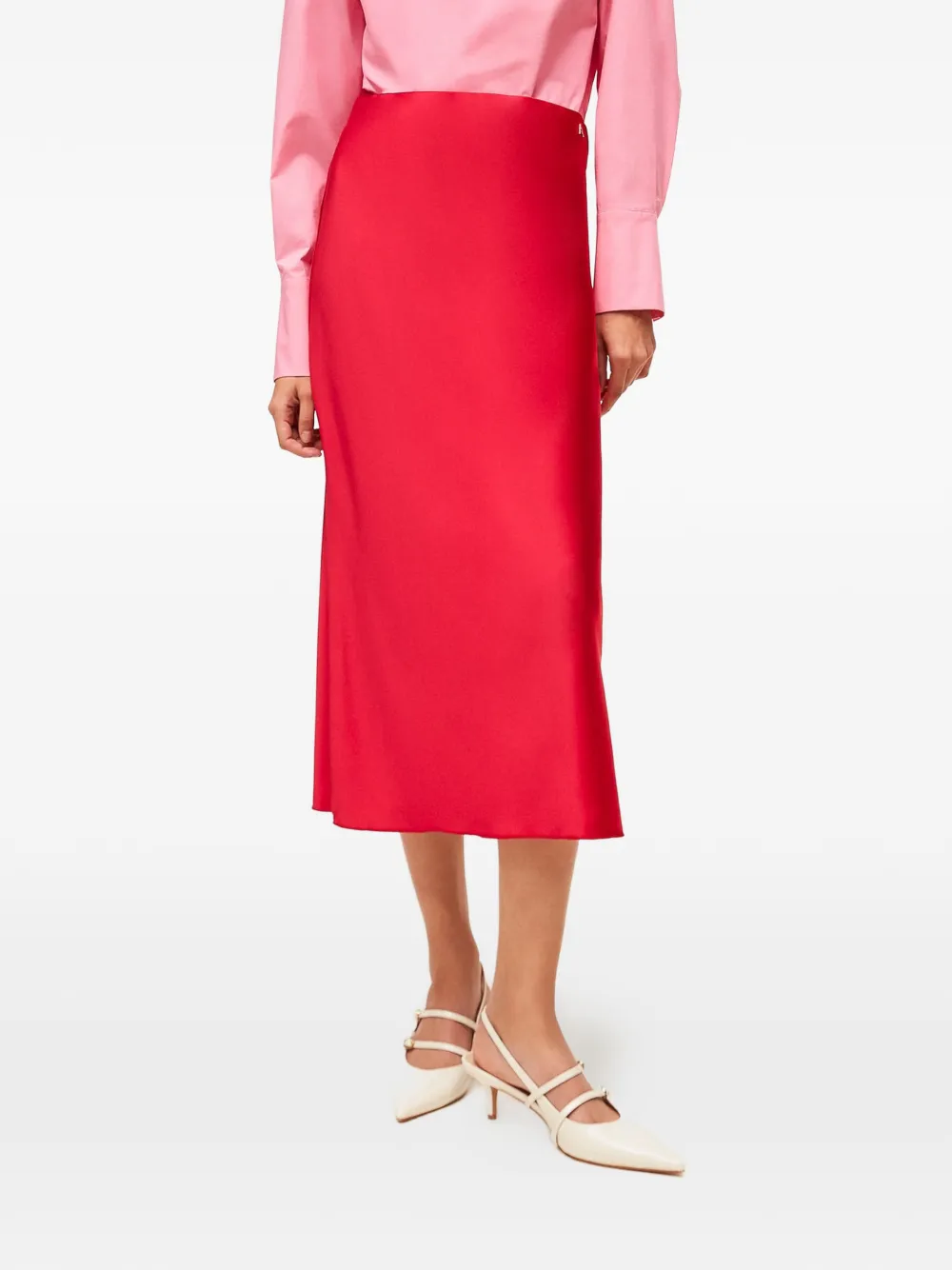 TWINSET Satijnen rok Rood