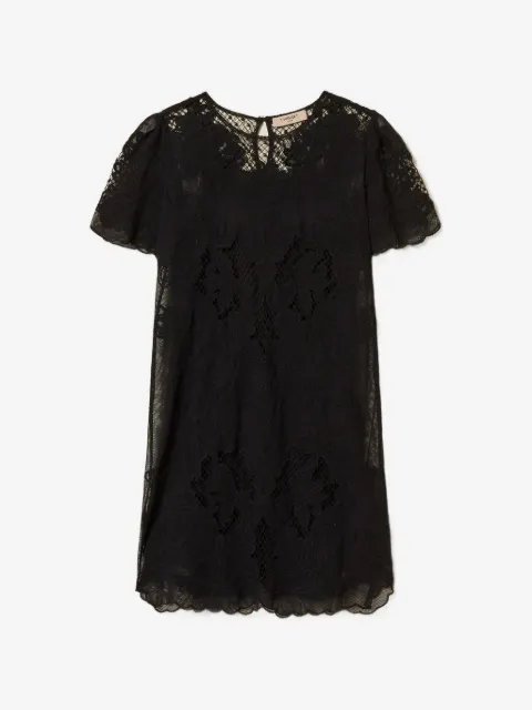 TWINSET kort kjole med rund hals