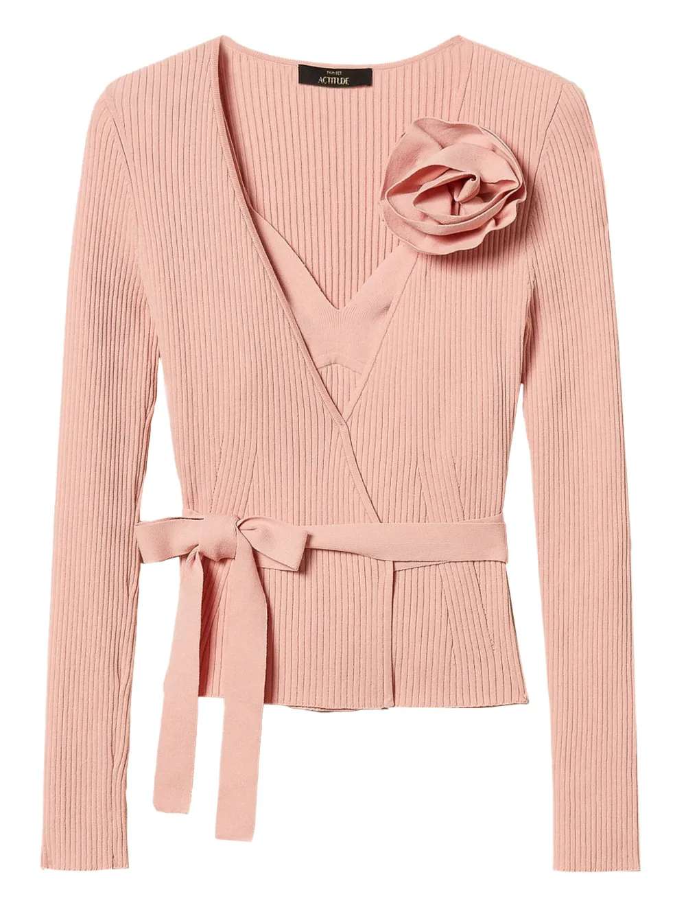 TWINSET brooch knit top (set of two) | Pink | Image 1