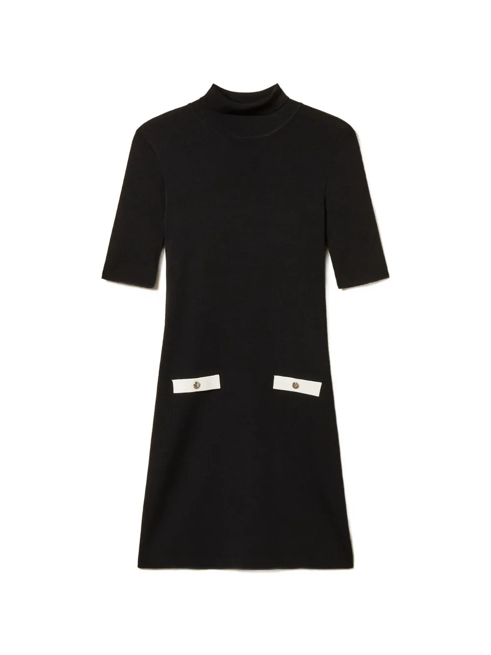 TWINSET short-sleeves mini dress - Nero