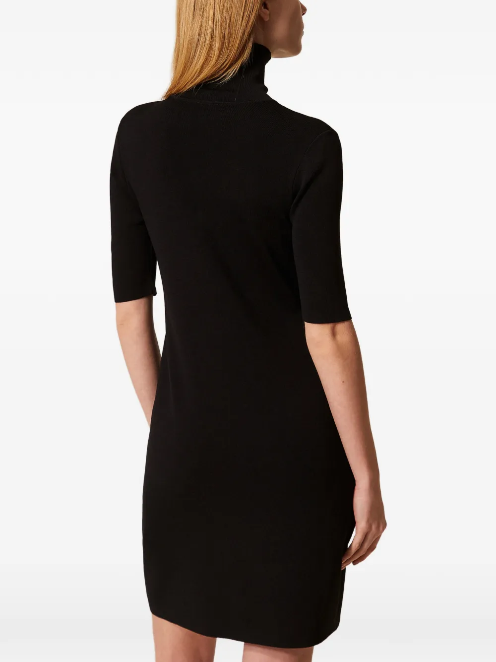 TWINSET Mini-jurk met korte mouwen Zwart