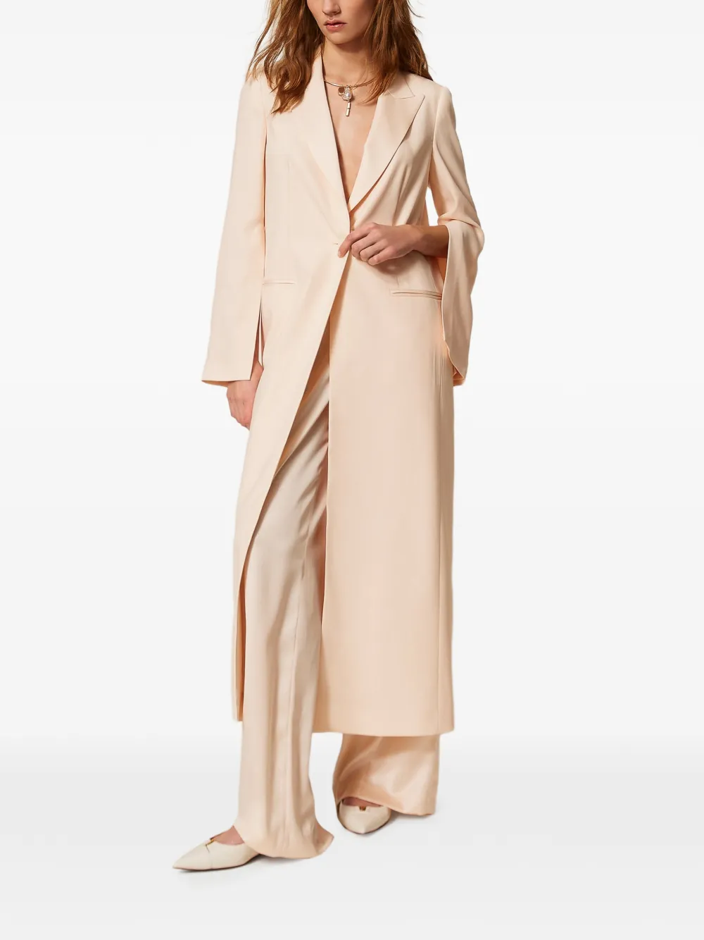  Twinset Envers Duster Coat - Neutrals 