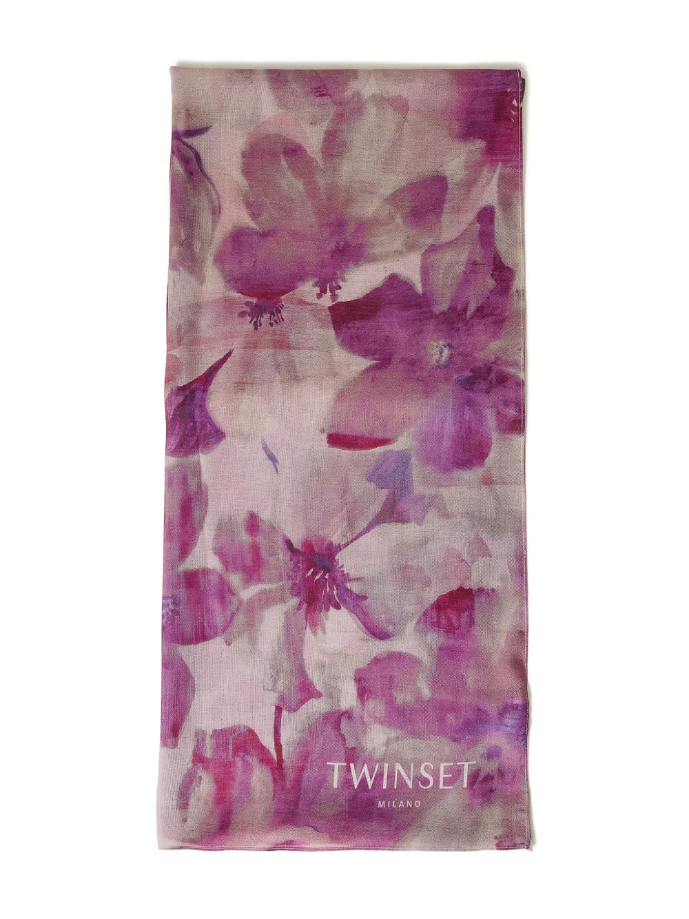 TWINSET floral scarf - Paars