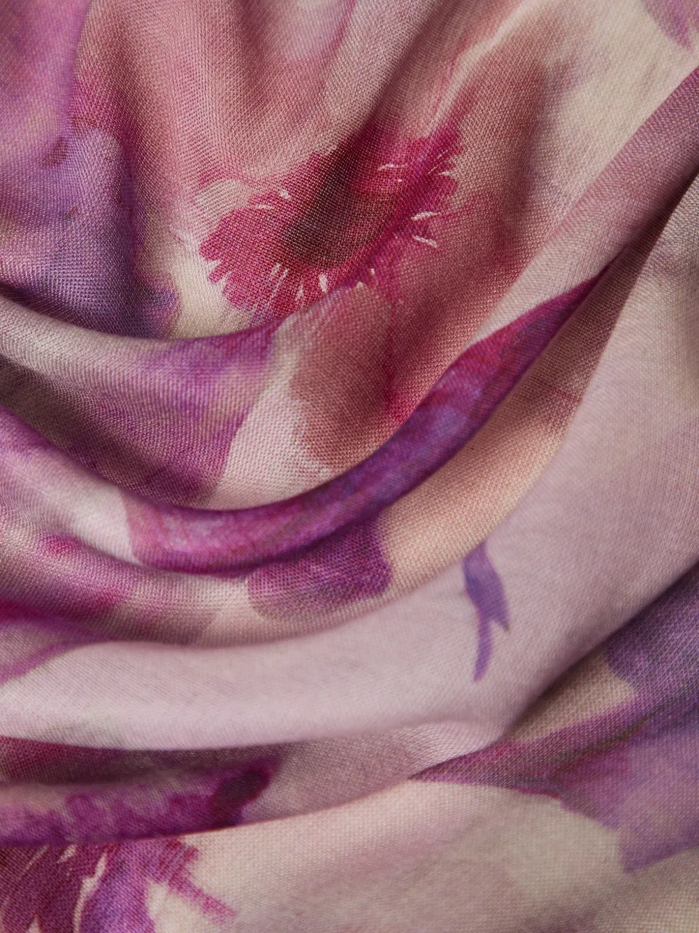  Twinset Floral Scarf - Purple 