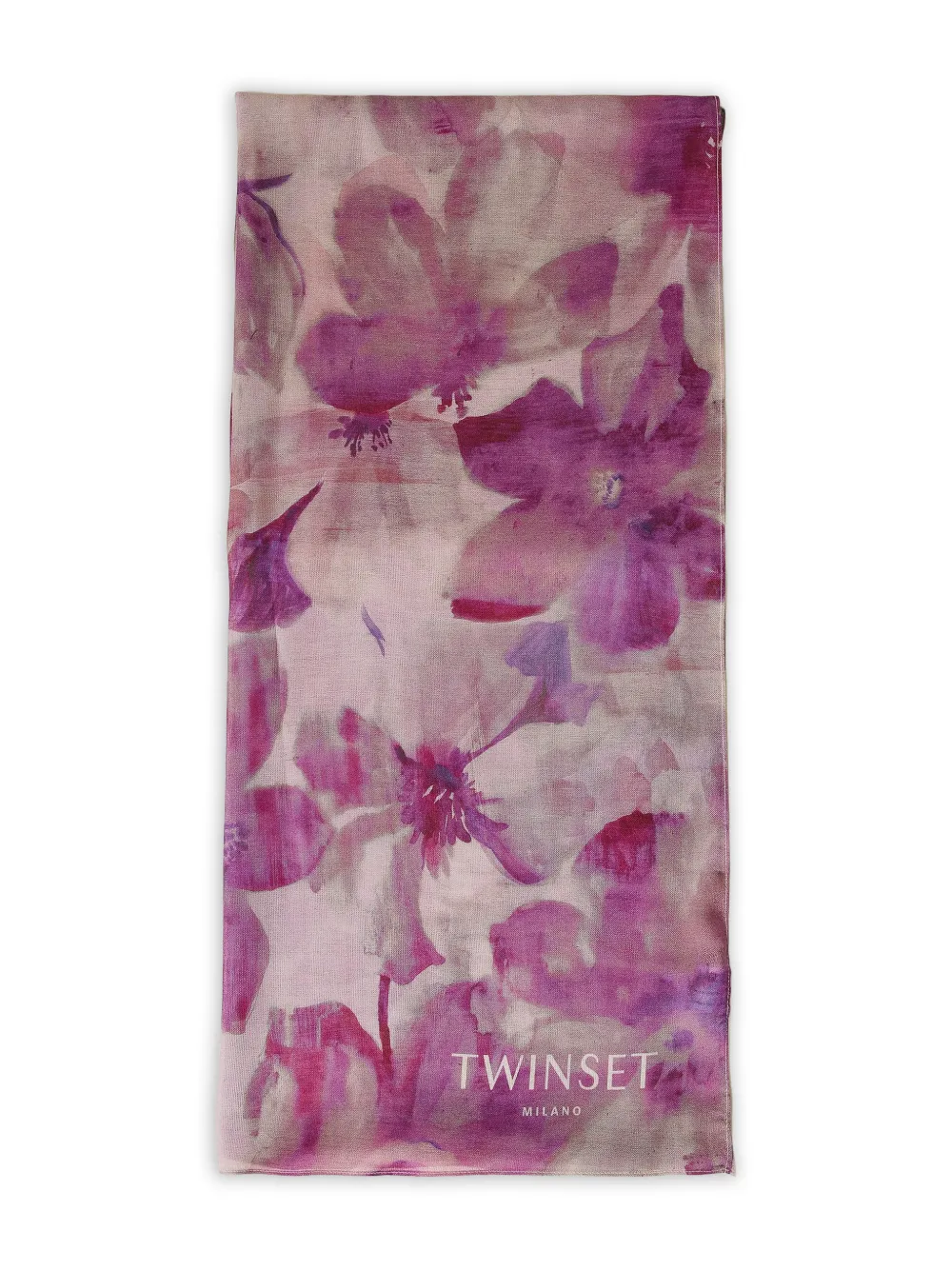  Twinset Floral Scarf - Purple 