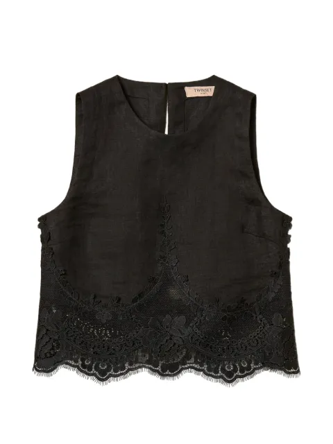 TWINSET lace-detail top