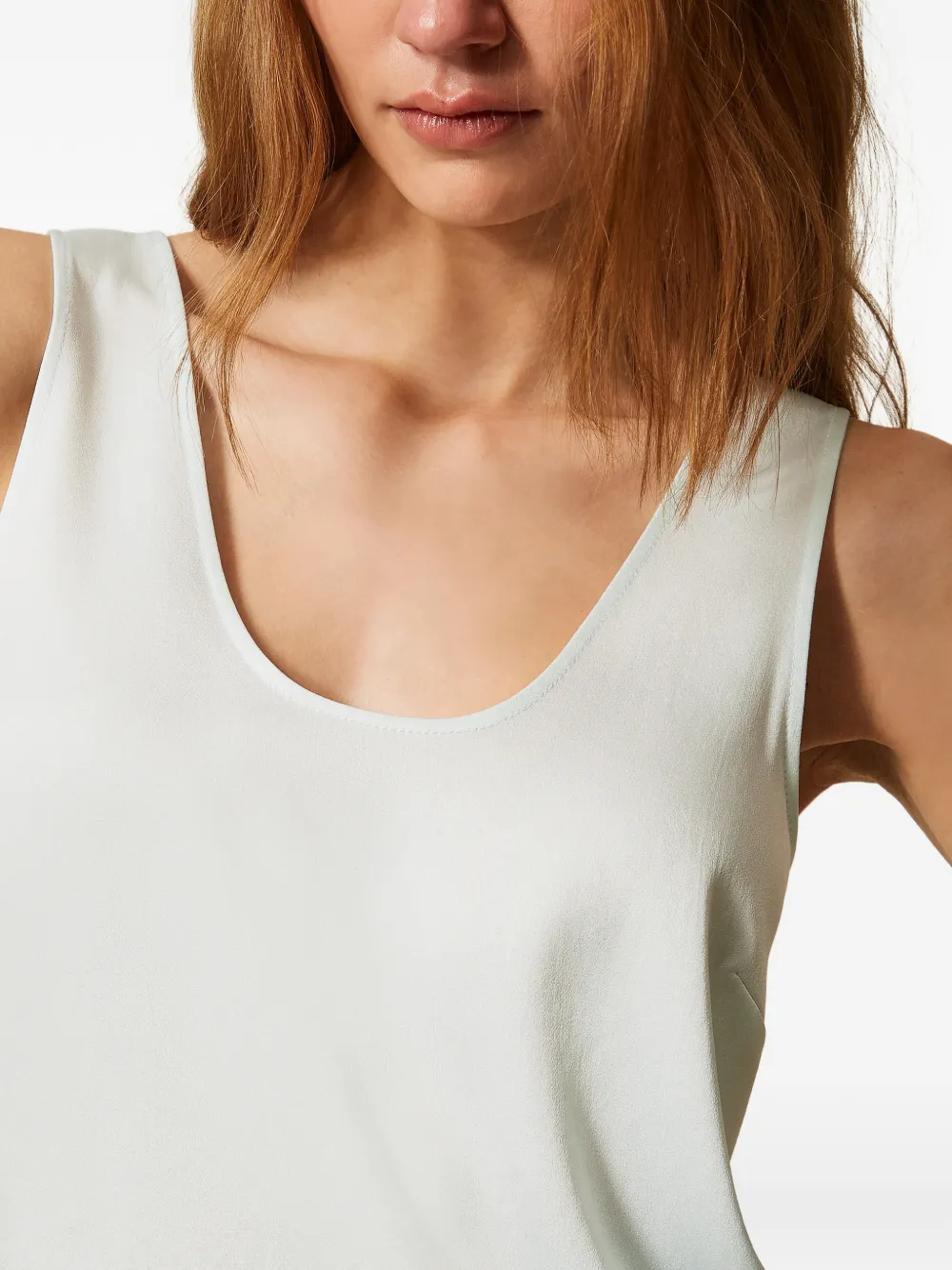 TWINSET Satijnen top Groen