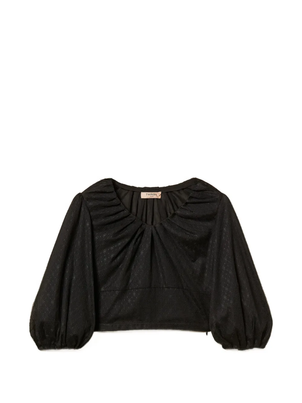 TWINSET tulle blouse - Nero