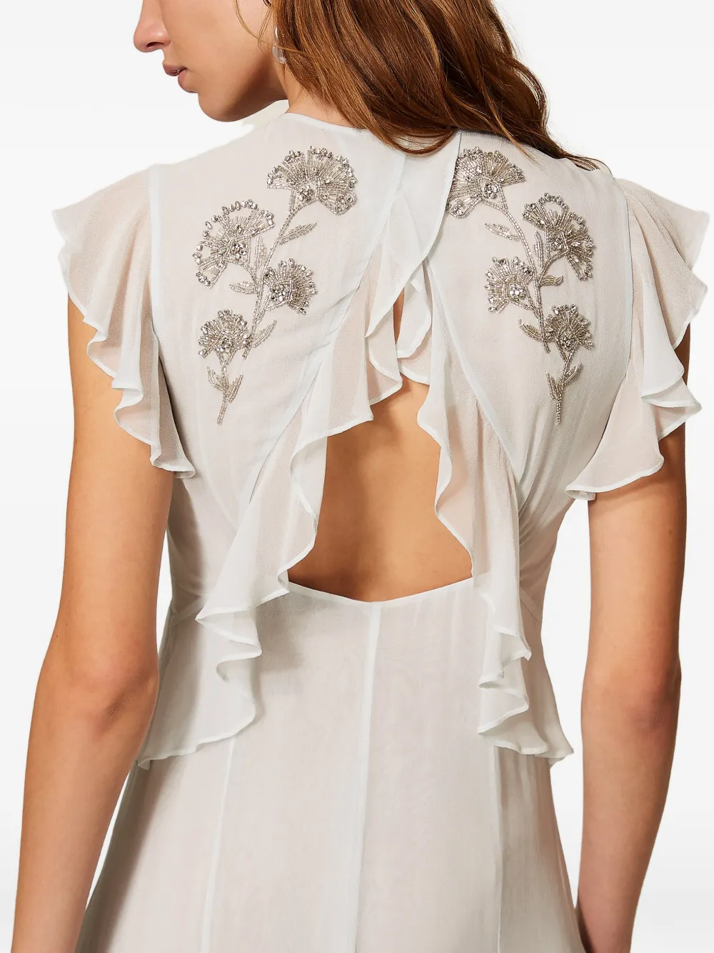 TWINSET Jurk verfraaid met kralen Wit
