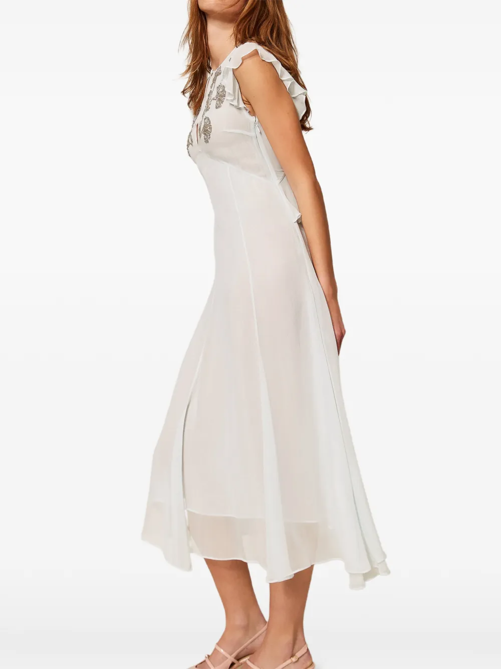 TWINSET Jurk verfraaid met kralen Wit