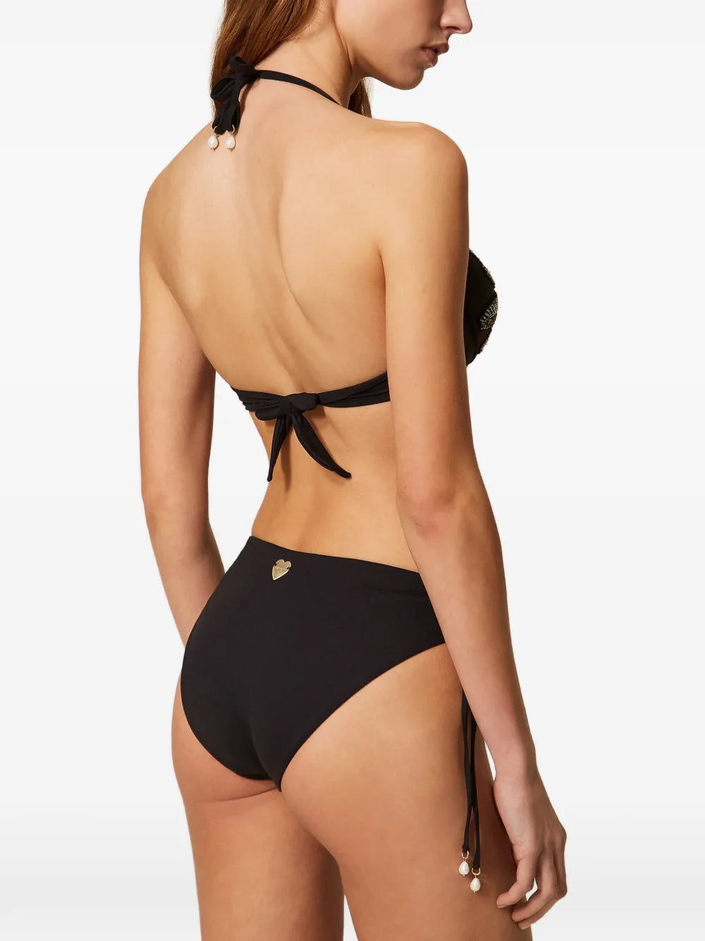 TWINSET Verfraaide bikini Zwart
