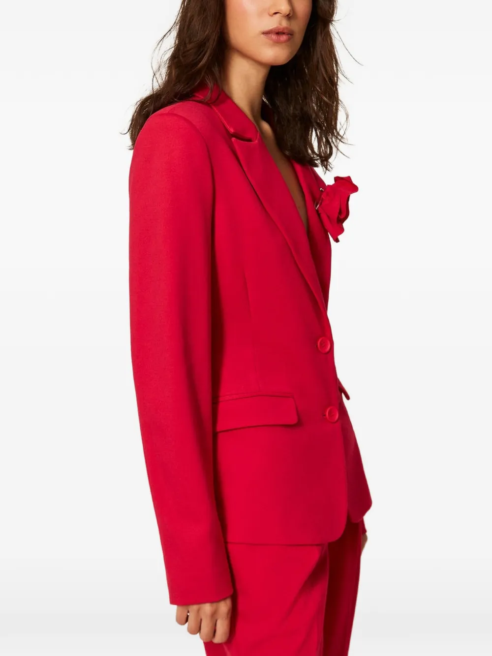 TWINSET Blazer met bloemenapplicatie Rood