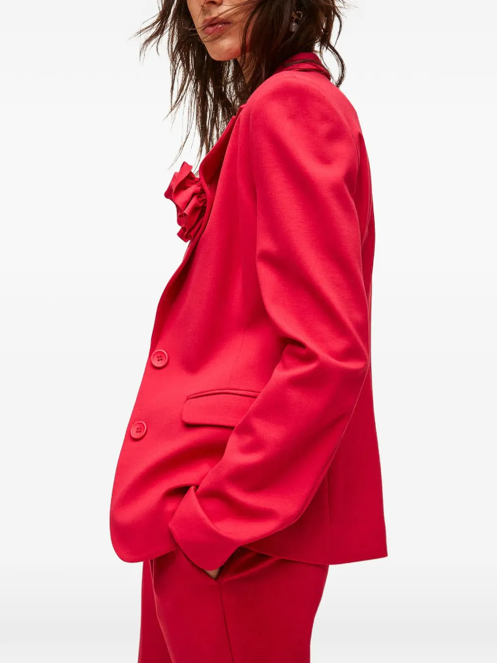 TWINSET Blazer met bloemenapplicatie Rood