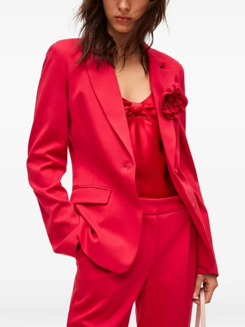 TWINSET blazer with floral brooch