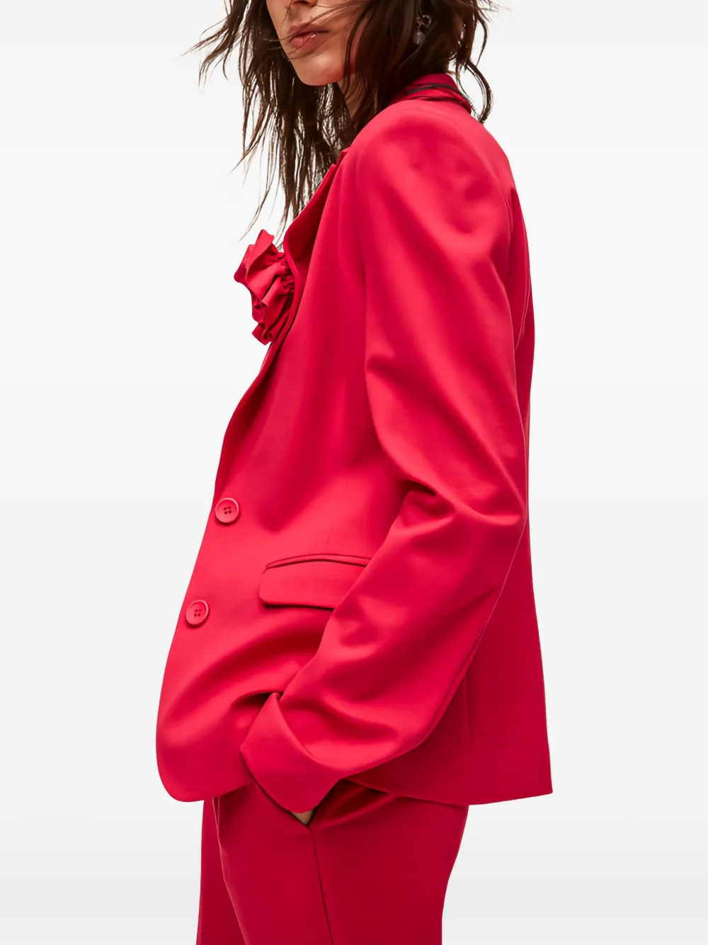 TWINSET Blazer met bloemenapplicatie Rood