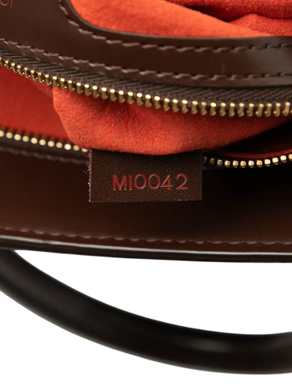 Pre-owned Louis Vuitton 2002 Damier Ebene Venice Sac Plat Tote Bag In Brown