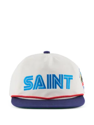 SAINT MXXXXXX x NaS logo-embroidered Baseball Cap | White | FARFETCH