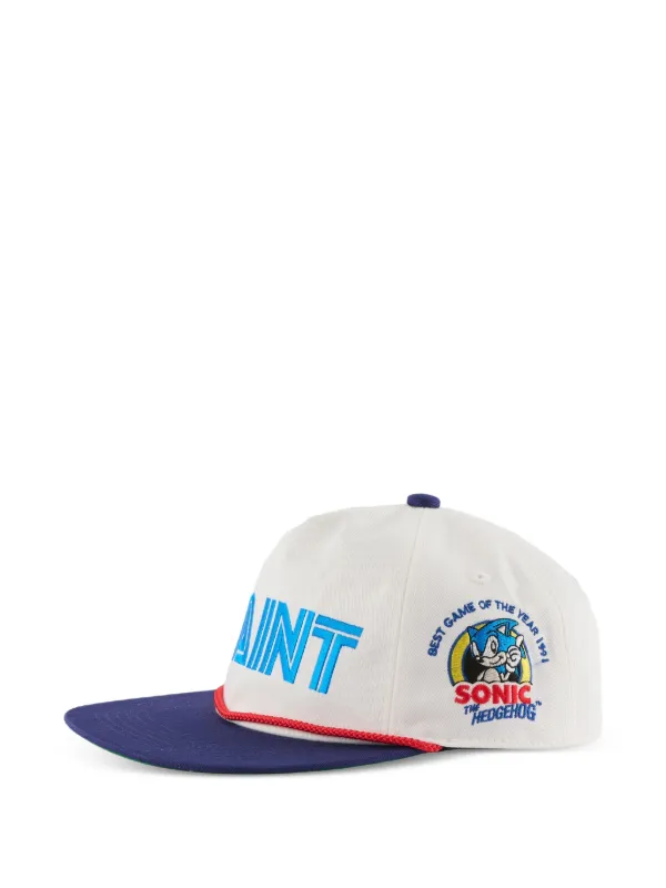 SAINT MXXXXXX x SEGA Embroidered Baseball Cap | White | FARFETCH