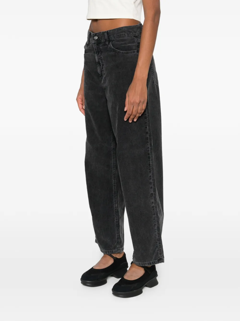 Carhartt Five-pocket Trousers Featuring Belt Loops Design In Black