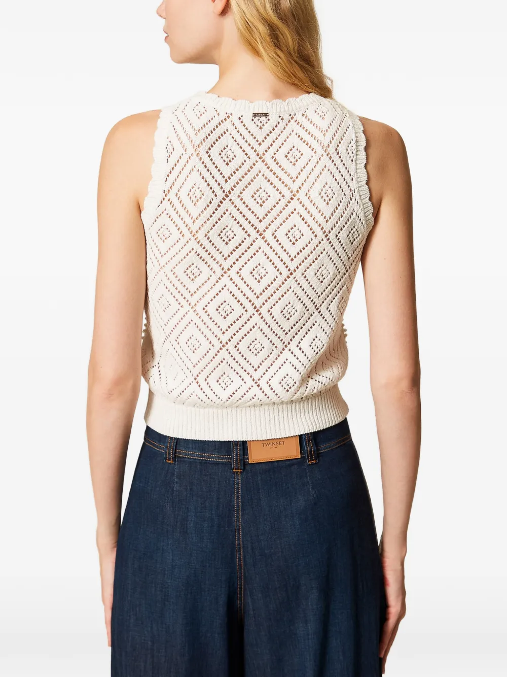TWINSET Gebreide top Wit
