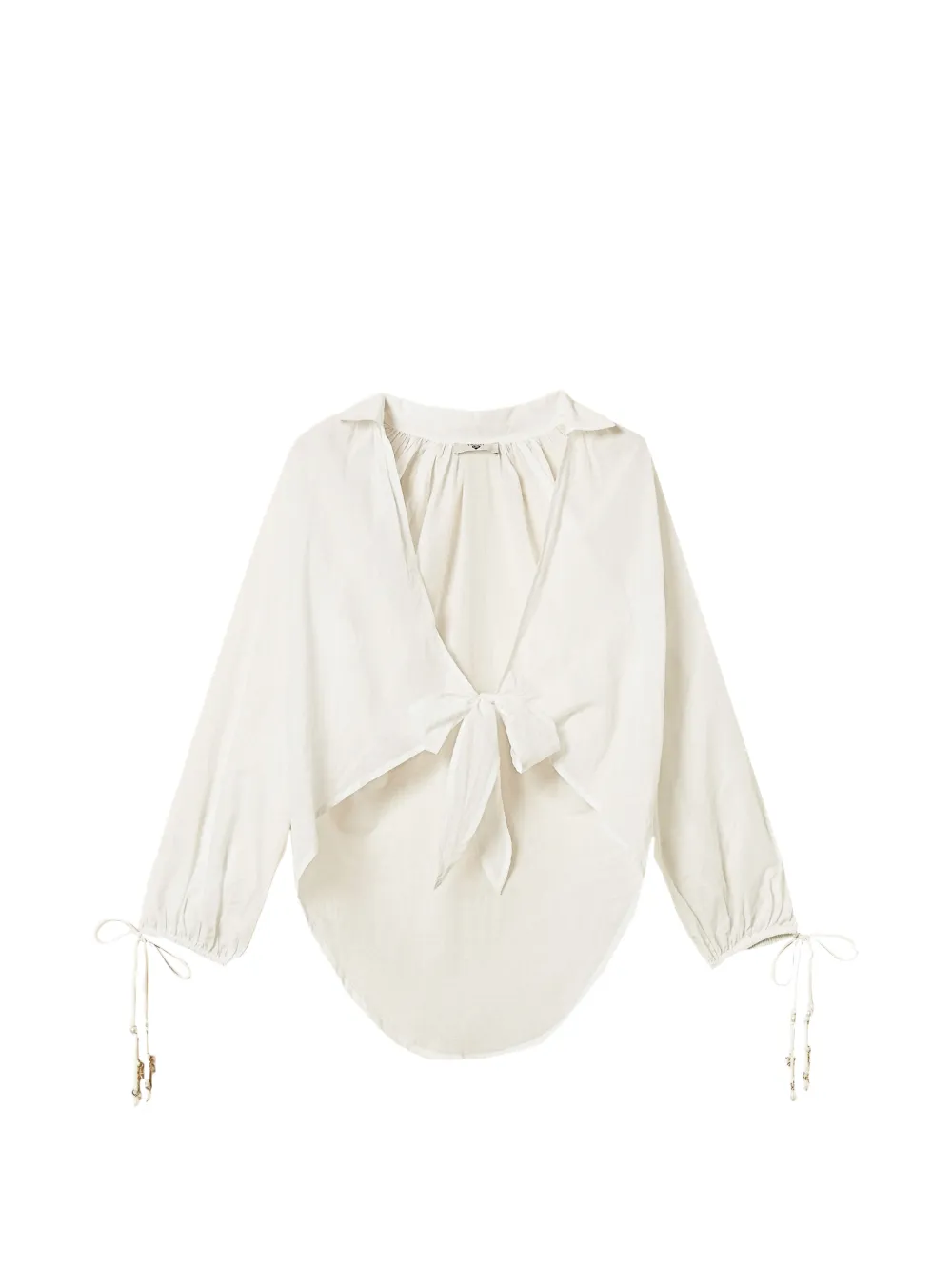 TWINSET tie-detail shirt - Weiß