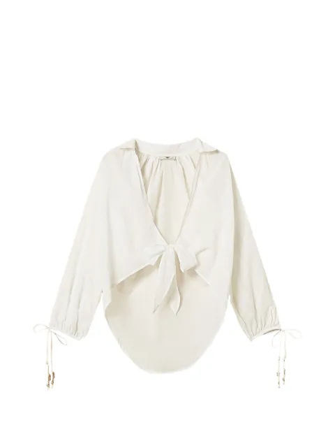 TWINSET Musselin-Hemd mit Schleife