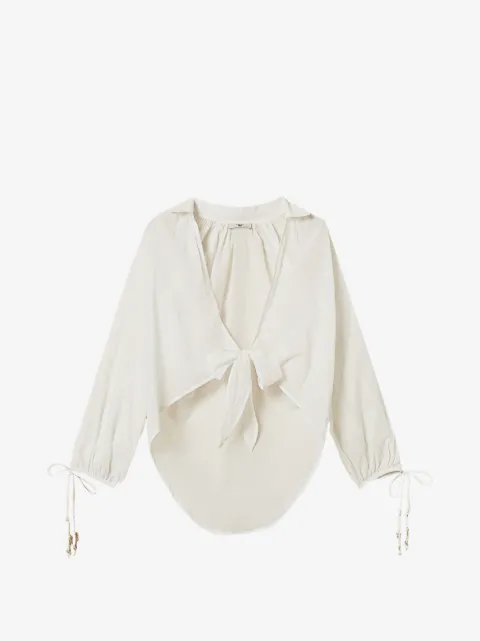 TWINSET Musselin-Hemd mit Schleife