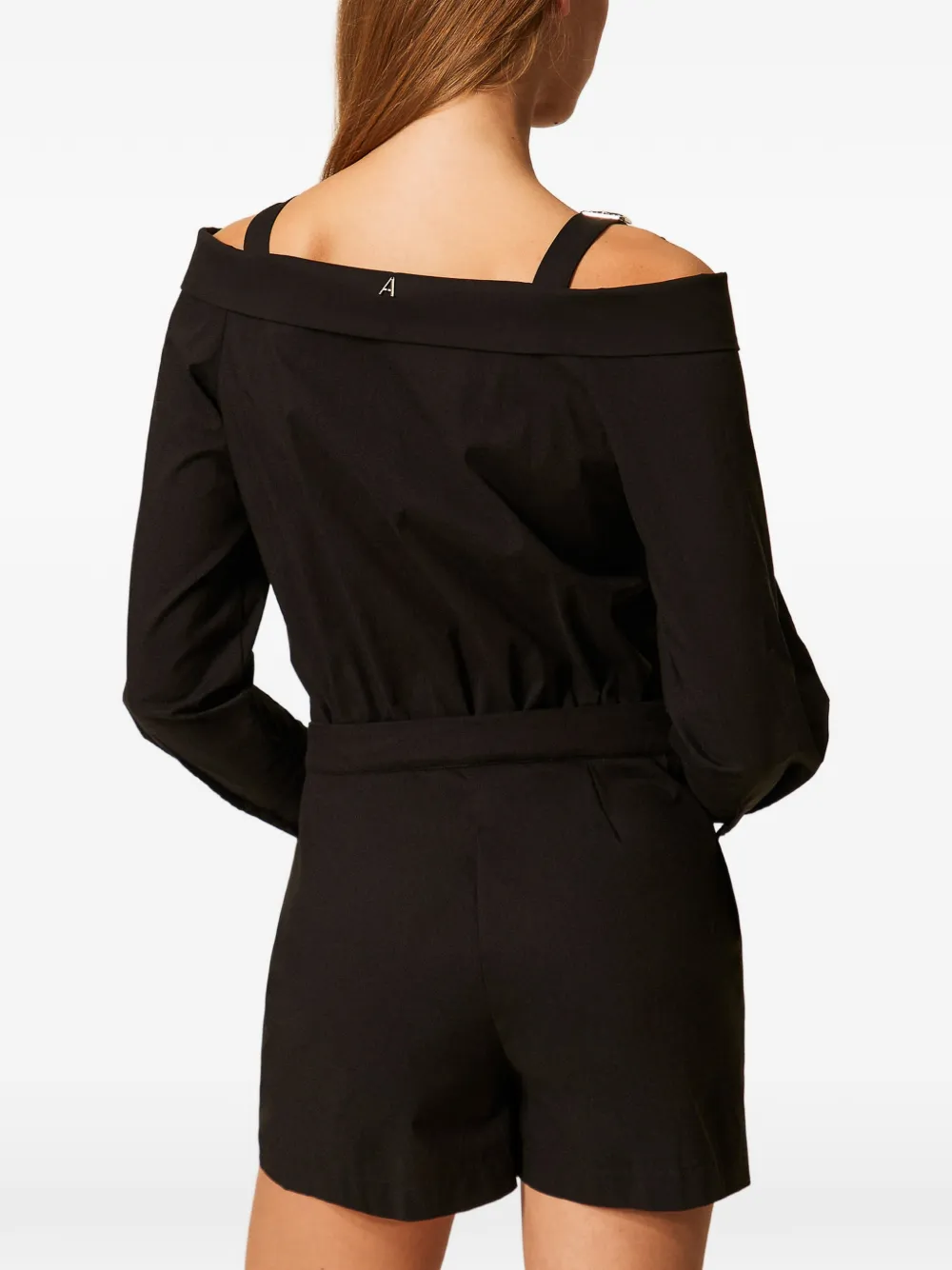 TWINSET Asymmetrische jumpsuit Zwart