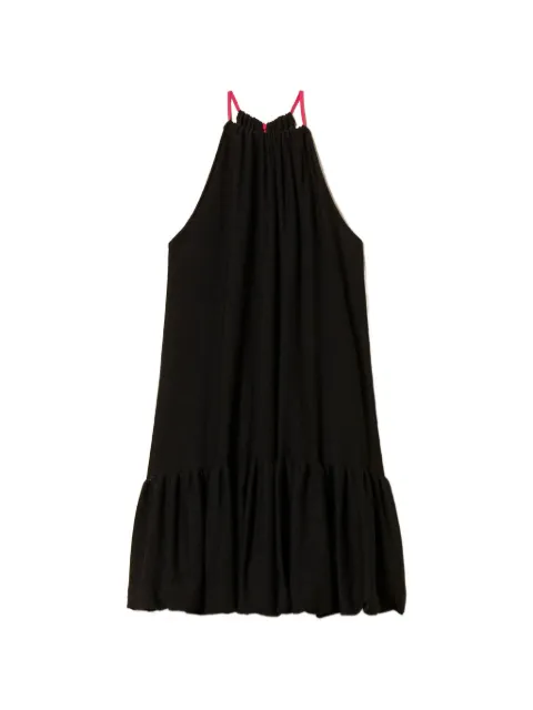 TWINSET x Myfo halterneck ruffled mini dress