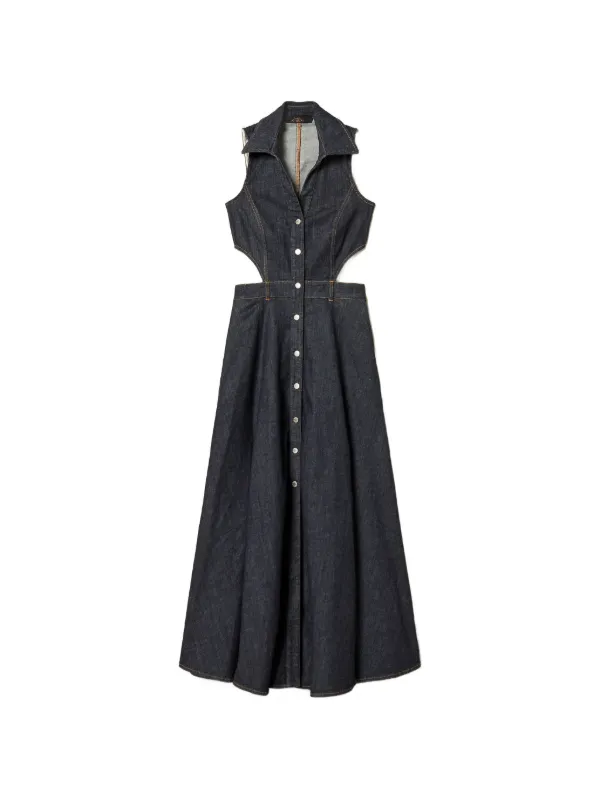 farfetch denim dress Brunello Cucinelli Denim Shirt Dress