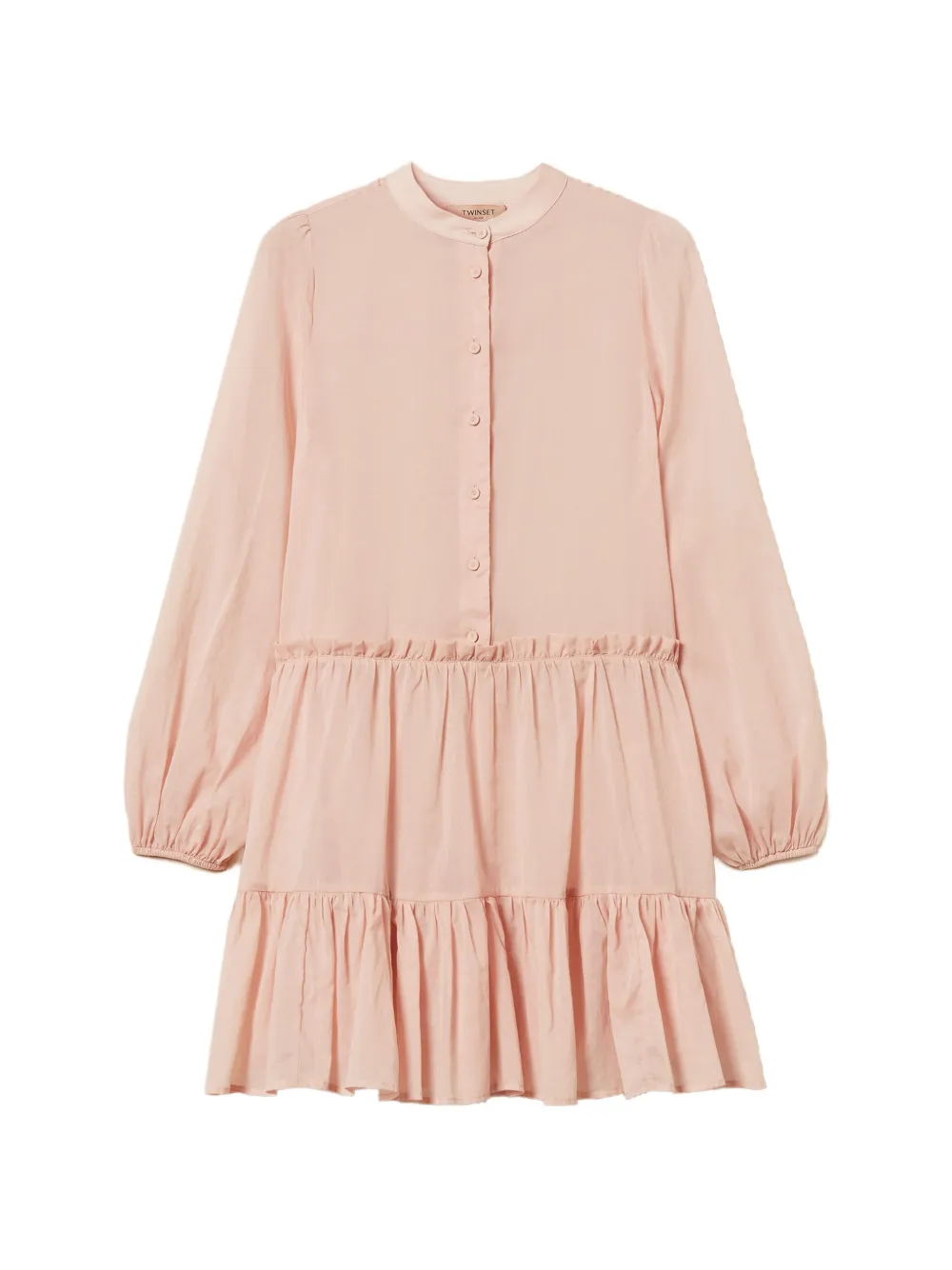 TWINSET ruffled shirt dress - Rosa