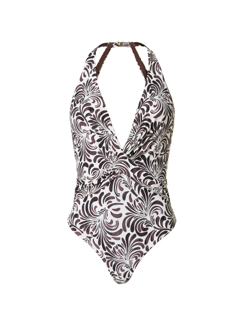 TWINSET botanical-print swimsuit - Weiß
