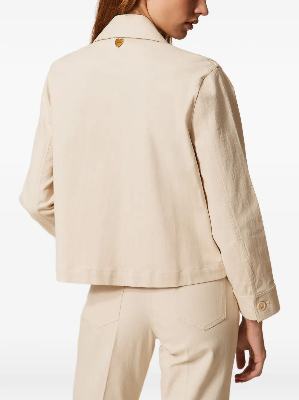 TWINSET Jack met franje Beige