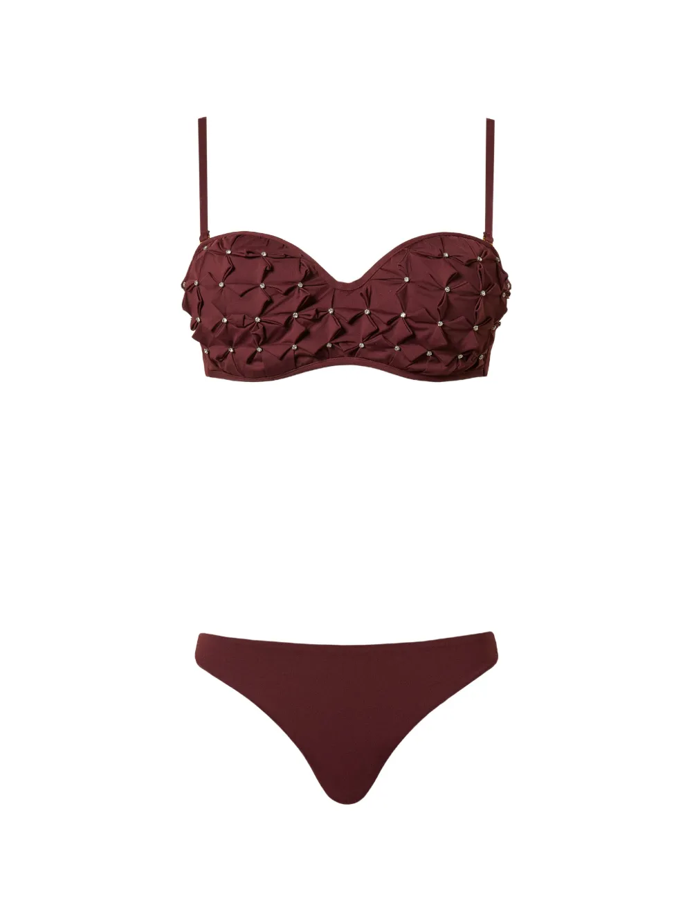 TWINSET embroidered bikini - Rosso