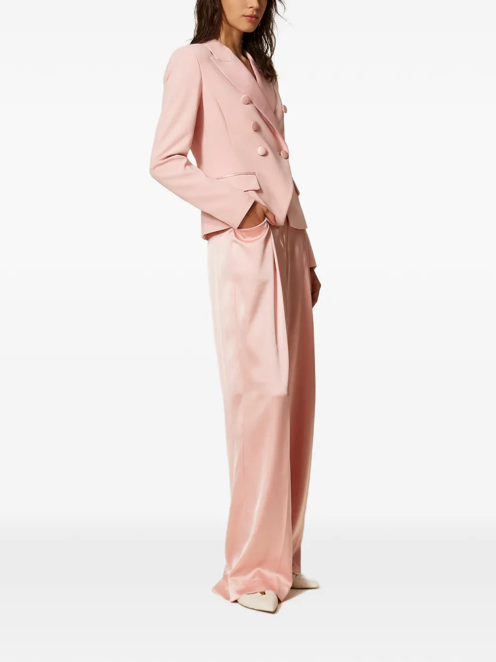  Twinset Double-breasted Blazer - Pink 