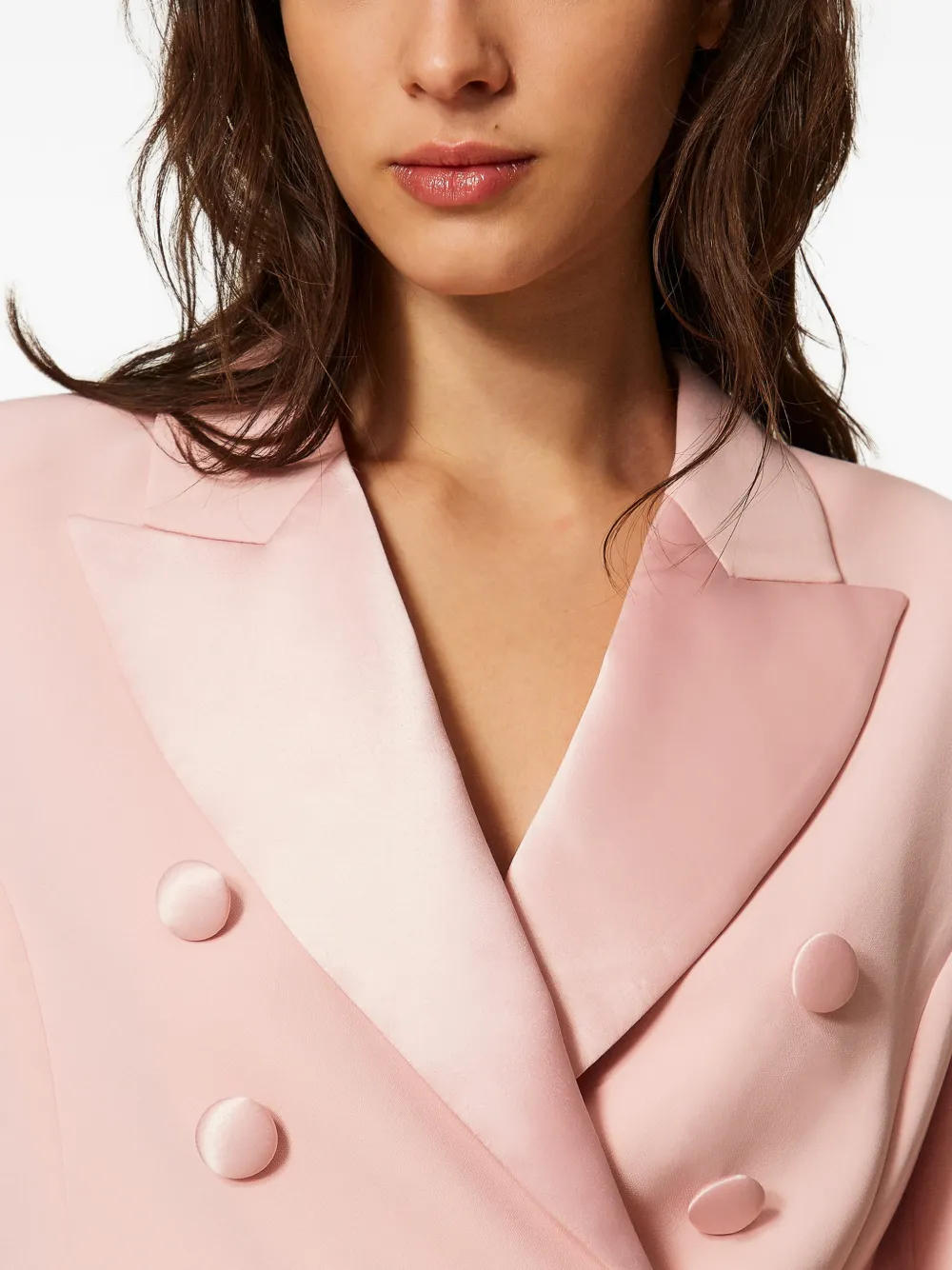 TWINSET Blazer met dubbele rij knopen Roze