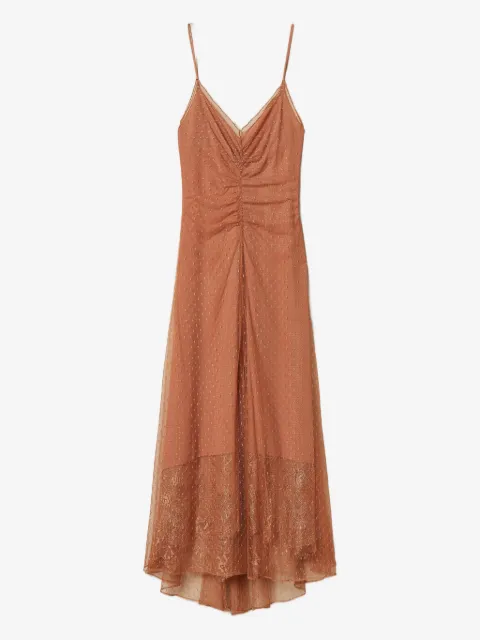 TWINSET vestido largo en point d'esprit