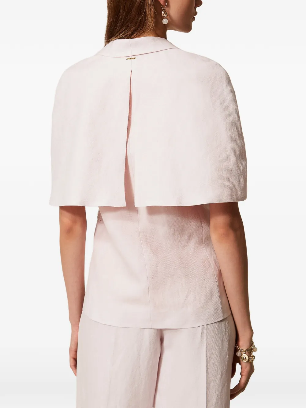 TWINSET Jack met cape Roze
